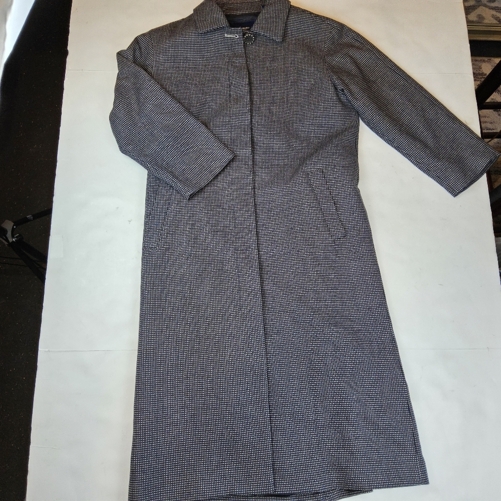 Faconnable Women Knee Length Tweet Car Coat size 6